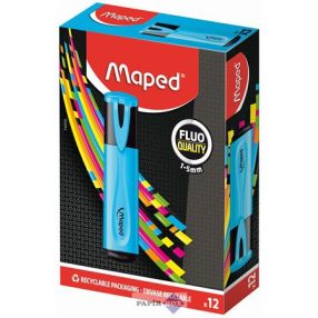   Szövegkiemelő, 1-5 mm, MAPED "Fluo Peps Classic", kék