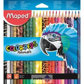 Színes ceruza készlet, háromszögletű, MAPED "Color