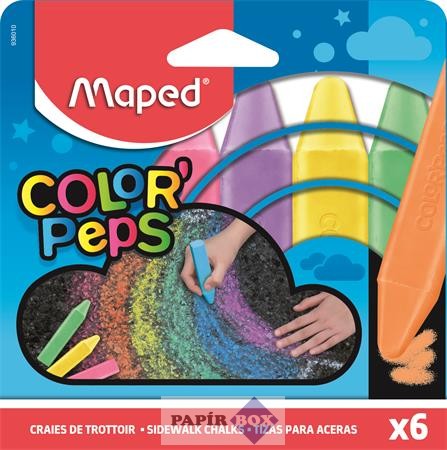 Aszfaltkréta, MAPED "Color'Peps", 6 különböző szín