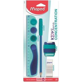   Írószer készlet, 4 darabos, MAPED "Kidy Learn Concentration"