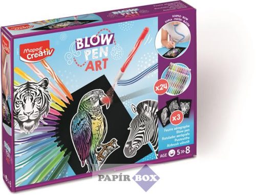 Fújós filctoll készlet, MAPED CREATIV, "Blow pen Basic"