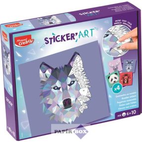   Kreatív matricás készlet, MAPED CREATIV "Sticker' Art", állatok