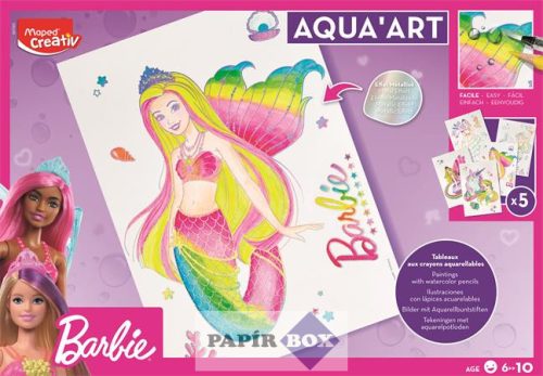 Akvarell festőkészlet, MAPED CREATIV "Aqua Art - Barbie"