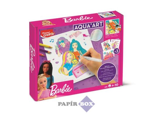 Akvarell festőkészlet, MAPED CREATIV "Barbie Aqua Art"