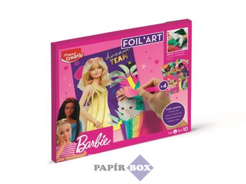 Fóliás képkészítő készlet, MAPED CREATIV "Barbie Foil'Art"