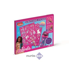   Képkarcoló matricás készlet, MAPED CREATIV "Barbie Scratching"
