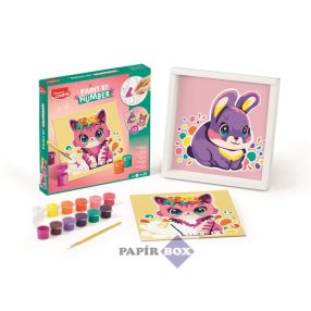   Számfestő készlet, MAPED CREATIV "Paint by number", cica és nyuszi