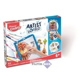   Kreatív készségfejlesztő tábla, átlátszó, törölhető, MAPED CREATIV, "Artist Board"