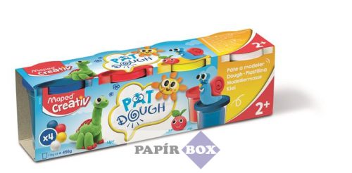 Gyurma készlet, 4x114 g, MAPED CREATIV "Pat Dough Classic", vegyes színek
