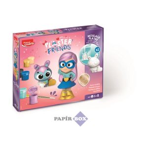   Gipszkiöntő készlet formákkal és festékkel, MAPED CREATIV "Plaster Friends Girly"