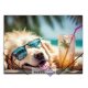 Gumis mappa, 15 mm, PP, A4, PANTA PLAST, "Chillout dog"