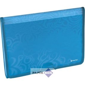   Harmonikamappa, A4, 6 részes, PP, gumis, PANTA PLAST "Tai Chi", kék