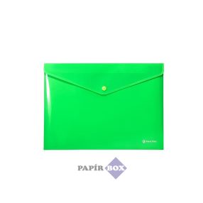 Irattartó tasak, A4, PP, patentos, PANTA PLAST, neon zöld