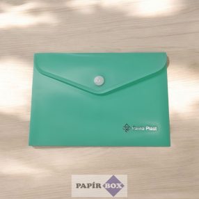   Irattartó tasak, A/6, PP, patentos, 160 mikron, PANTA PLAST, pasztellzöld