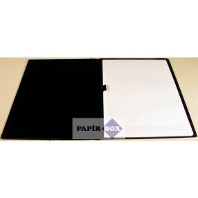 Konferencia mappa, A4, műbőr, PANTAPLAST, fekete