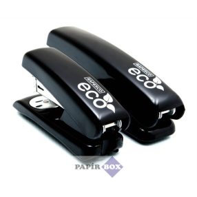   Fűzőgép, 24/6, 26/6, 20 lap, RAPESCO "ECO Half-Strip", fekete