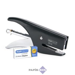   Tűzőgép, kézi, 21/4, 12 lap, RAPESCO "SP-64", fekete