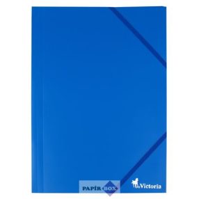 Gumis mappa, 15 mm, PP, A4, VICTORIA, kék
