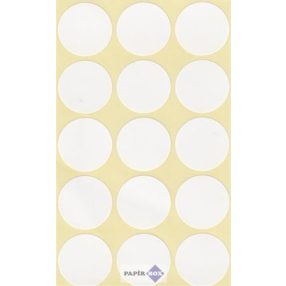 Etikett, köralakú, 25 mm átmérő, 60 etikett/csg