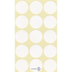 Etikett, köralakú, 30 mm átmérő, 60 etikett/csg