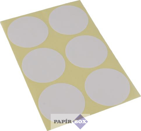 Etikett, köralakú, 40 mm átmérő, 60 etikett/csg