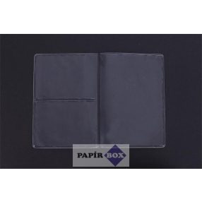 Igazolványtartó, osztott tok, PVC, átlátszó
