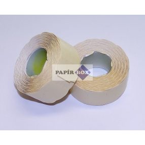 Árazószalag 25x16 mm, fehér, perforált