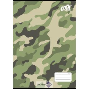   Füzet, tűzött, A/4, kockás, 32 lap, COOL BY VICTORIA "Camouflage", "87-32"