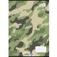 Füzet, tűzött, A/4, kockás, 32 lap, COOL BY VICTORIA "Camouflage", "87-32"