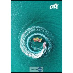   Füzet, tűzött, A/4, sima, 80 lap, COOL BY VICTORIA "Boats"