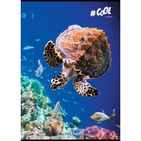   Füzet, tűzött, A/4, sima, 80 lap, COOL BY VICTORIA, "Waterworld"