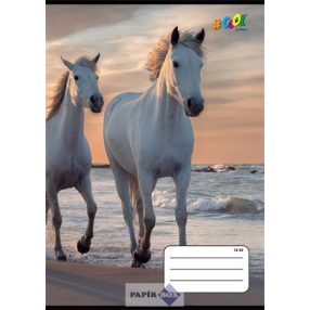   Füzet, tűzött, A/5, vonalas, 32 lap, 3. osztály, COOL BY VICTORIA, "Horses", "12-32"