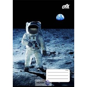   Füzet, tűzött, A/5, kockás, 32 lap, COOL BY VICTORIA "Man on the Moon ", "27-32"