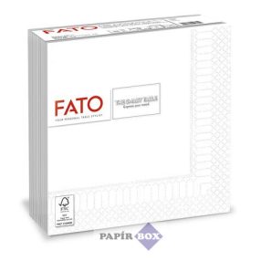   Szalvéta, 1/4 hajtogatott, 33x33 cm, FATO "Smart Table", fehér