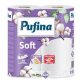 Háztartási papírtörlő, 2 rétegű, 50 lap, 2 tekercses, PUFINA "Soft"
