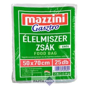   Élelmiszerzsák, erős, 25 db, 50 x 70 cm, MAZZINI "Gasztro"