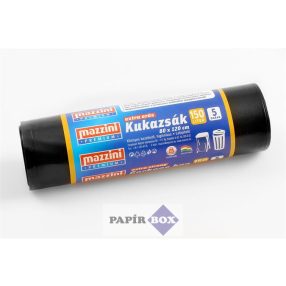   Nagykukazsák, extra erős, 150 l, 5 db, 80x120 cm, MAZZINI "Premium"