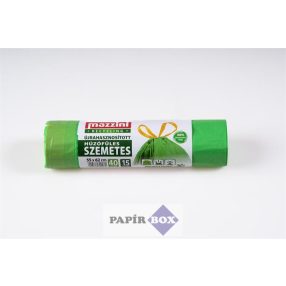   Szemeteszsák, újrahasznosított, húzófüles, 40 l, 15 db, 55x62 cm, MAZZINI