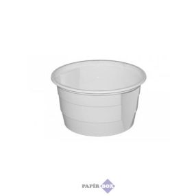 Műanyag gulyás tányér, 750 ml, 50 db, fehér