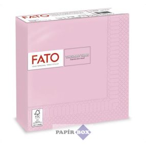   Szalvéta, 1/4 hajtogatott, 33x33 cm, FATO "Smart Table", rózsaszín