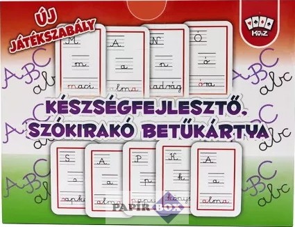 Magyar nyelvű betűkártya