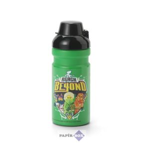   Kulacs, 390 ml, LEGO "Ninjago", zöld-fekete-mintás