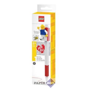 Zseléstoll, 0,7 mm, kupakos, mini figurával, LEGO, piros