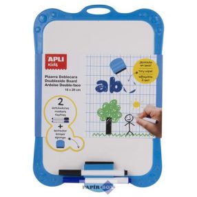   Fehértábla, kiegészítőkkel, kétoldalas, törölhető, APLI Kids