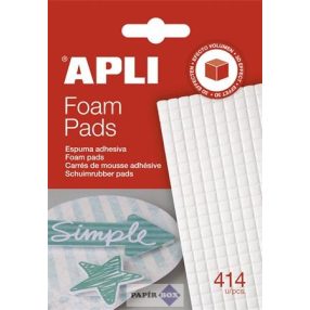 Ragasztó négyzetek, 414 db/csomag, kétoldalas, APLI