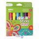 Tempera kréta készlet, APLI Kids "Color Sticks Fluor", 6 fluoreszkáló szín