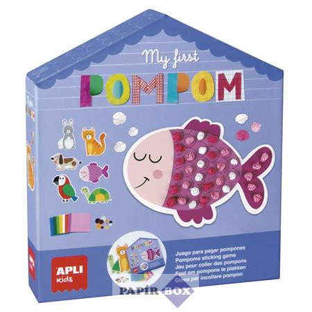 Kreatív készségfejlesztő készlet, APLI Kids "My first Pompom", állatok