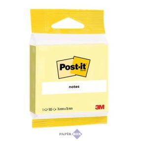   Öntapadós jegyzettömb, 76x76 mm, 100 lap, 3M POSTIT, sárga