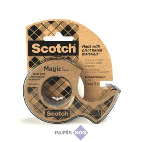   Ragasztószalag, adagolón, 19 mm x 33 m, környezetbarát, 3M "Scotch® Magic™", áttetsző