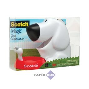   Ragasztószalag-adagoló, asztali, feltöltött, 3M SCOTCH "C31", kutya